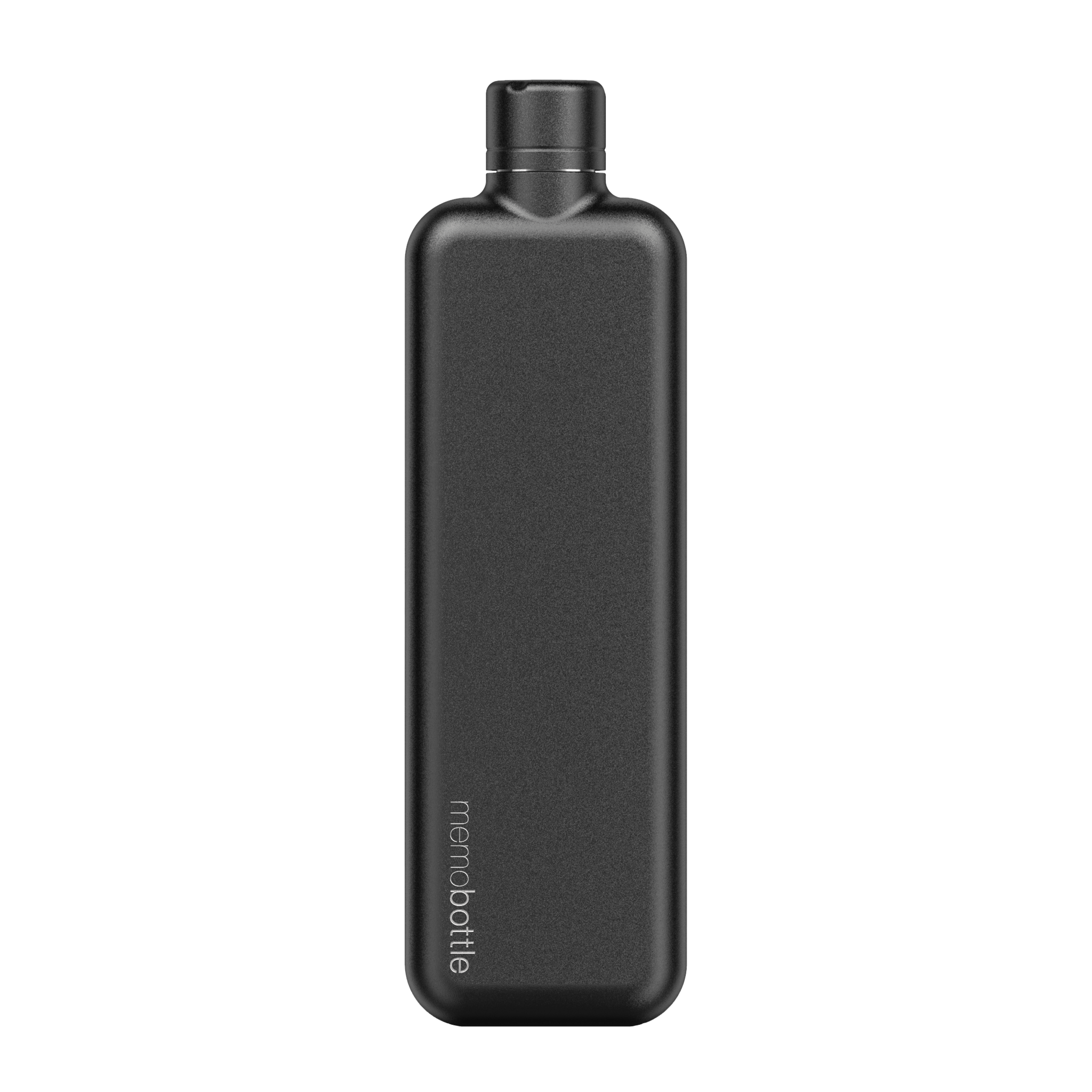 SLIM Stainless Steel memobottle (Black) 600ml / 20oz - The Leafwhite Group