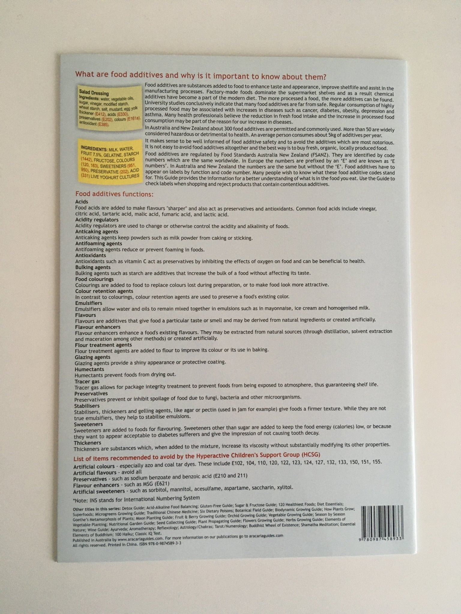 Food Additives Guide (ARACARIA) - The Leafwhite Group