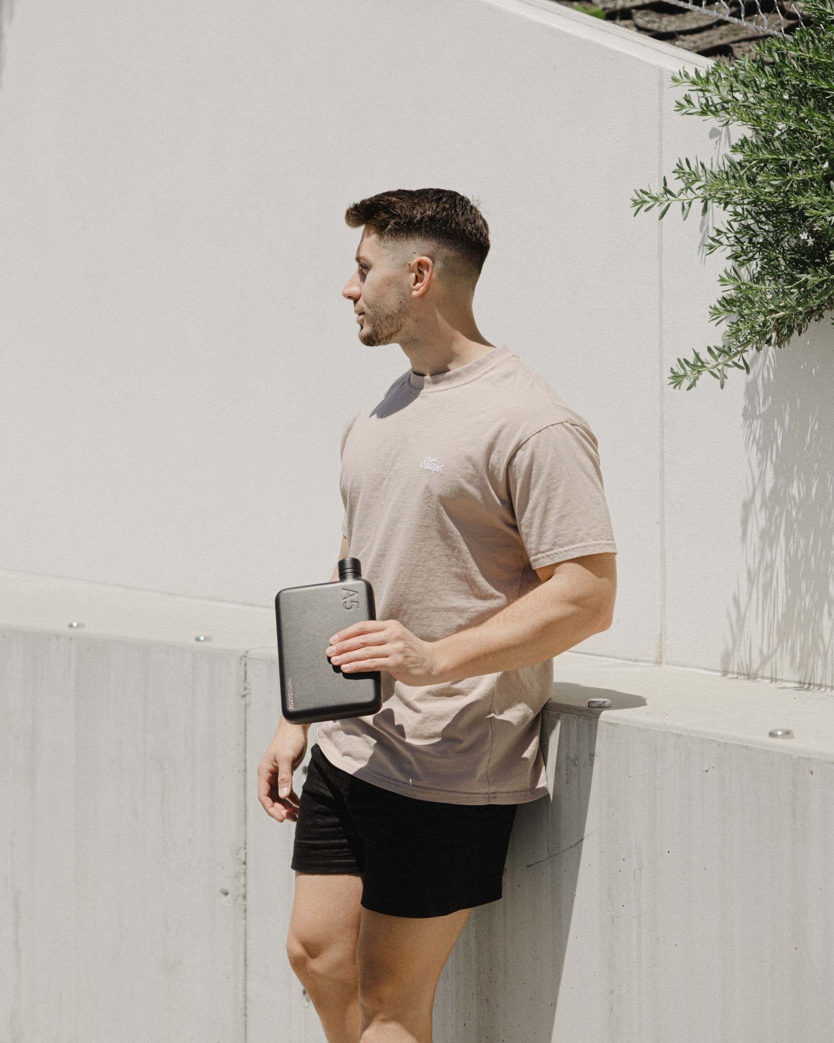 A5 Stainless Steel memobottle (Black) 1080ml / 36oz - The Leafwhite Group