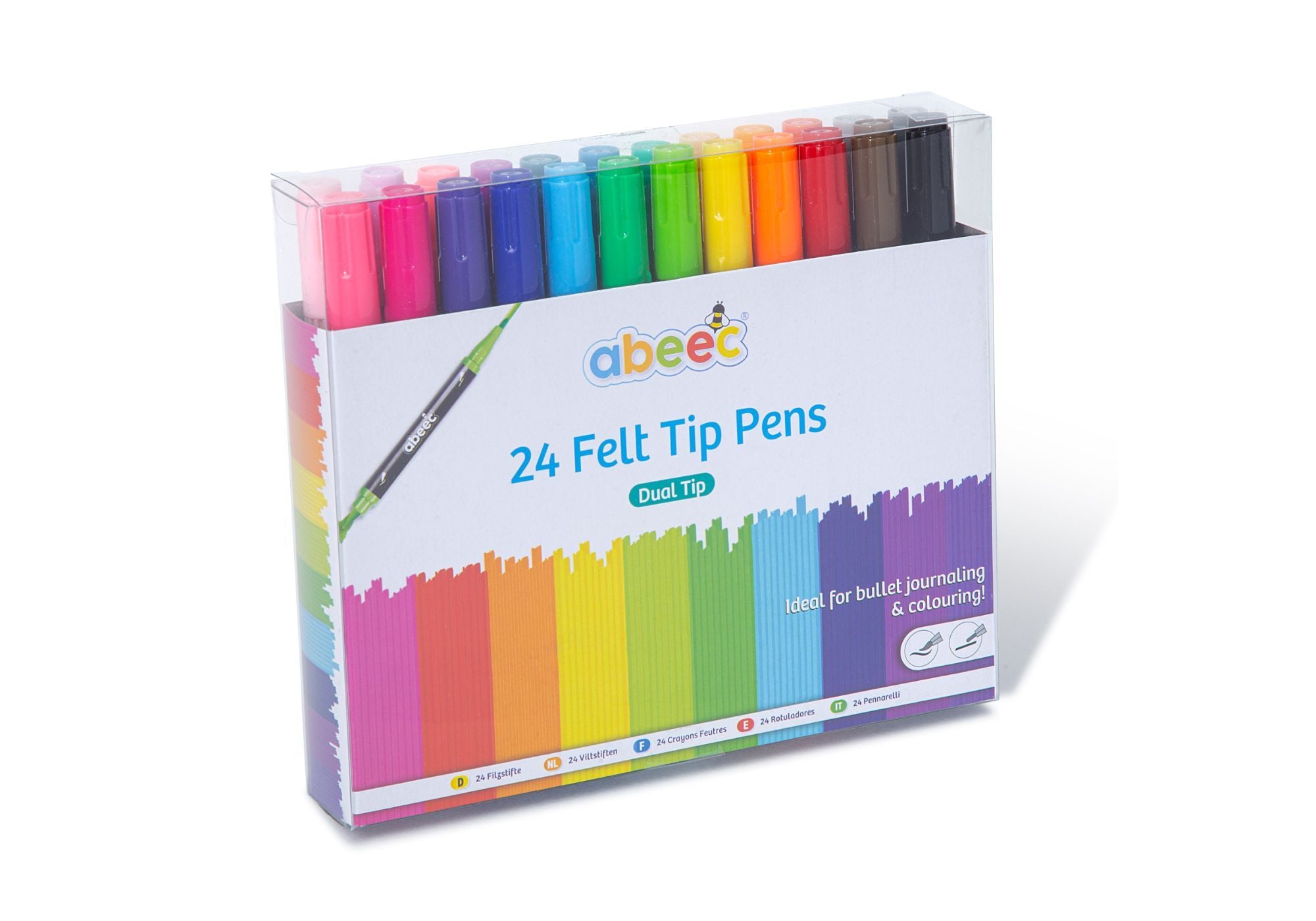 ABEEC 24 Felt Tip Pens - The Leafwhite Group