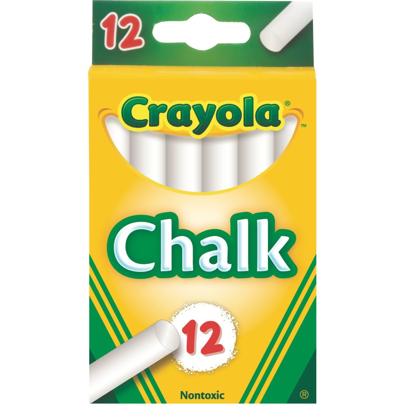 Crayola 12 Sticks White Chalk - The Leafwhite Group