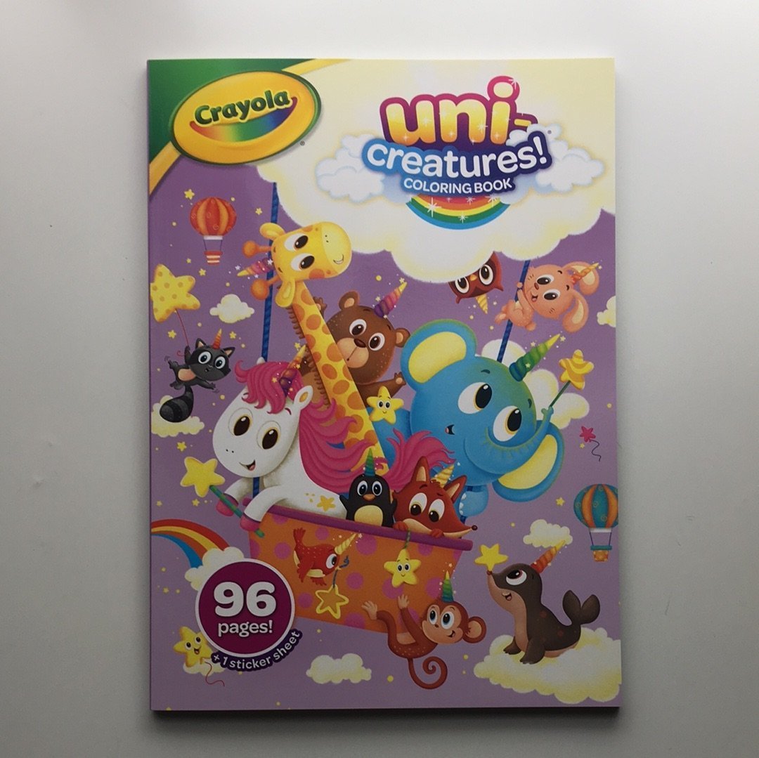 Crayola 96pg Uni - Creatures Coloring Book - The Leafwhite Group