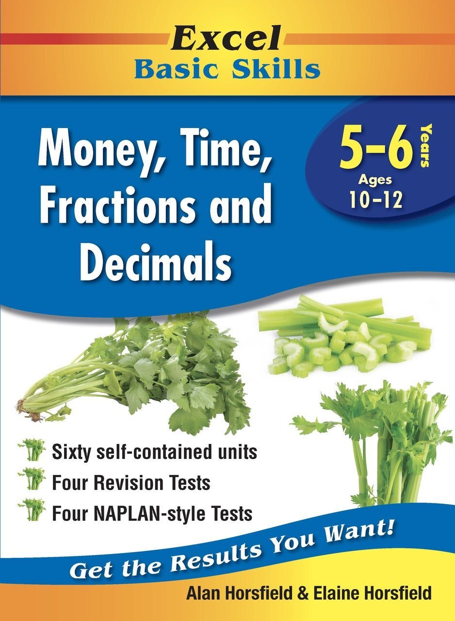 Excel Basic Skills - Money, Time, Fractions and Decimals Years 5 - 6 - The Leafwhite Group