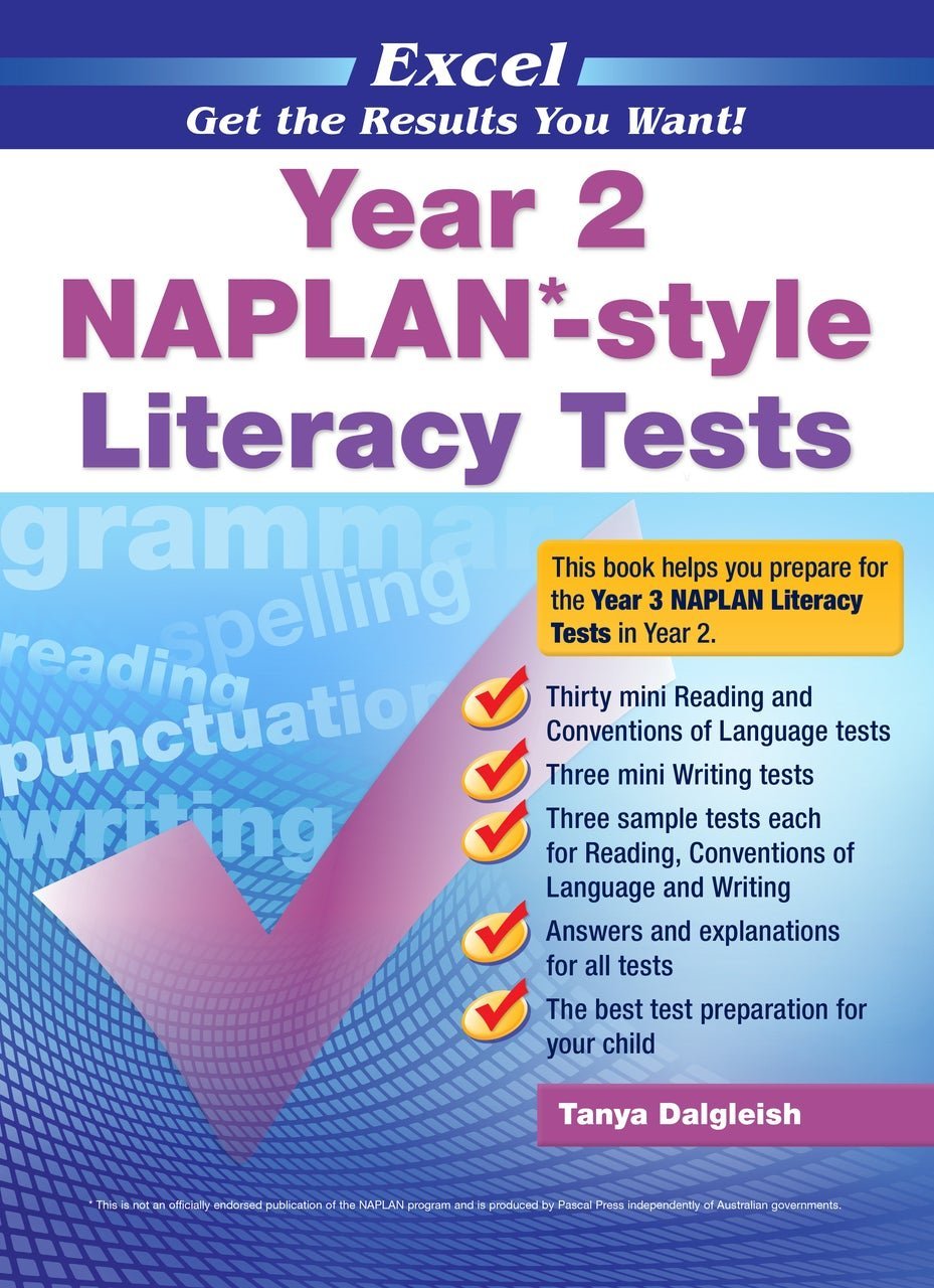 Excel - Year 2 NAPLAN* - style Literacy Tests - The Leafwhite Group