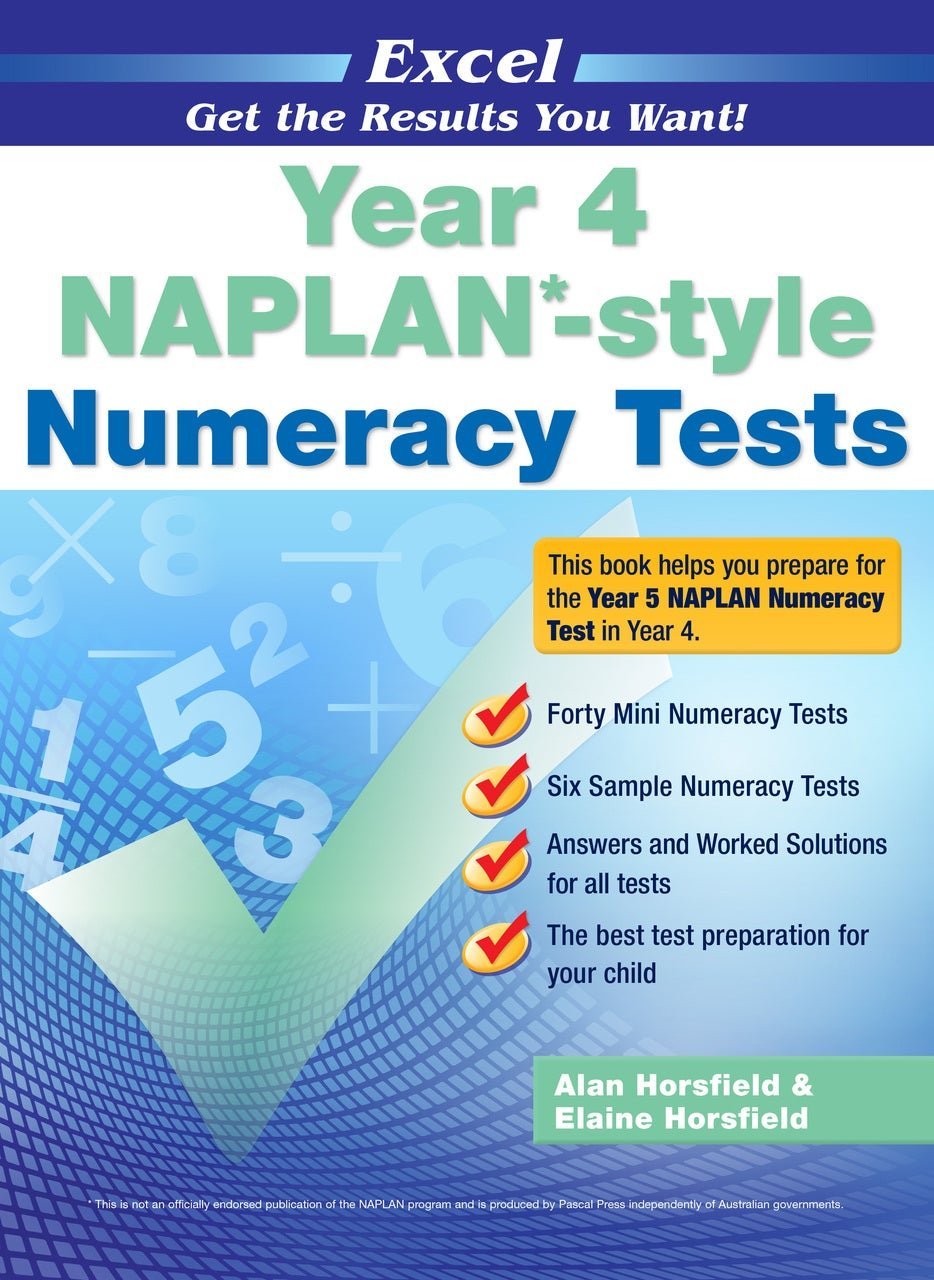Excel - Year 4 NAPLAN* - style Numeracy Tests - The Leafwhite Group