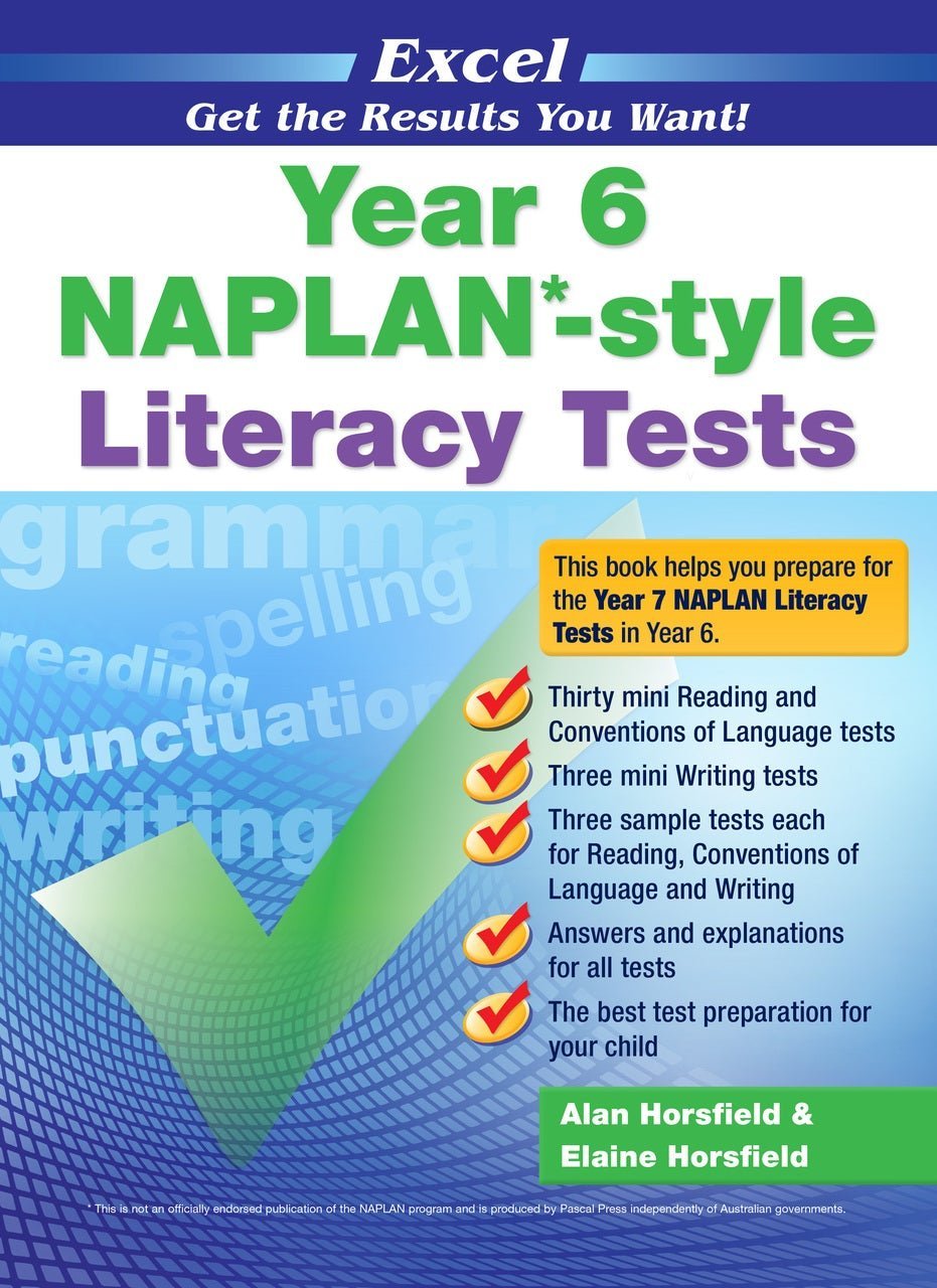 Excel - Year 6 NAPLAN* - style Literacy Tests - The Leafwhite Group