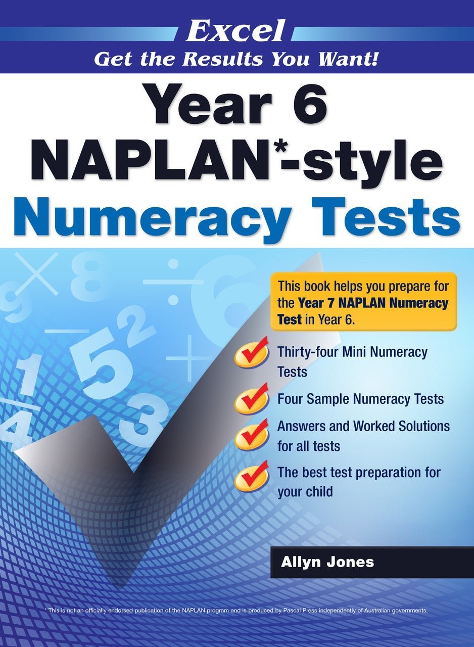 Excel - Year 6 NAPLAN* - style Numeracy Tests - The Leafwhite Group