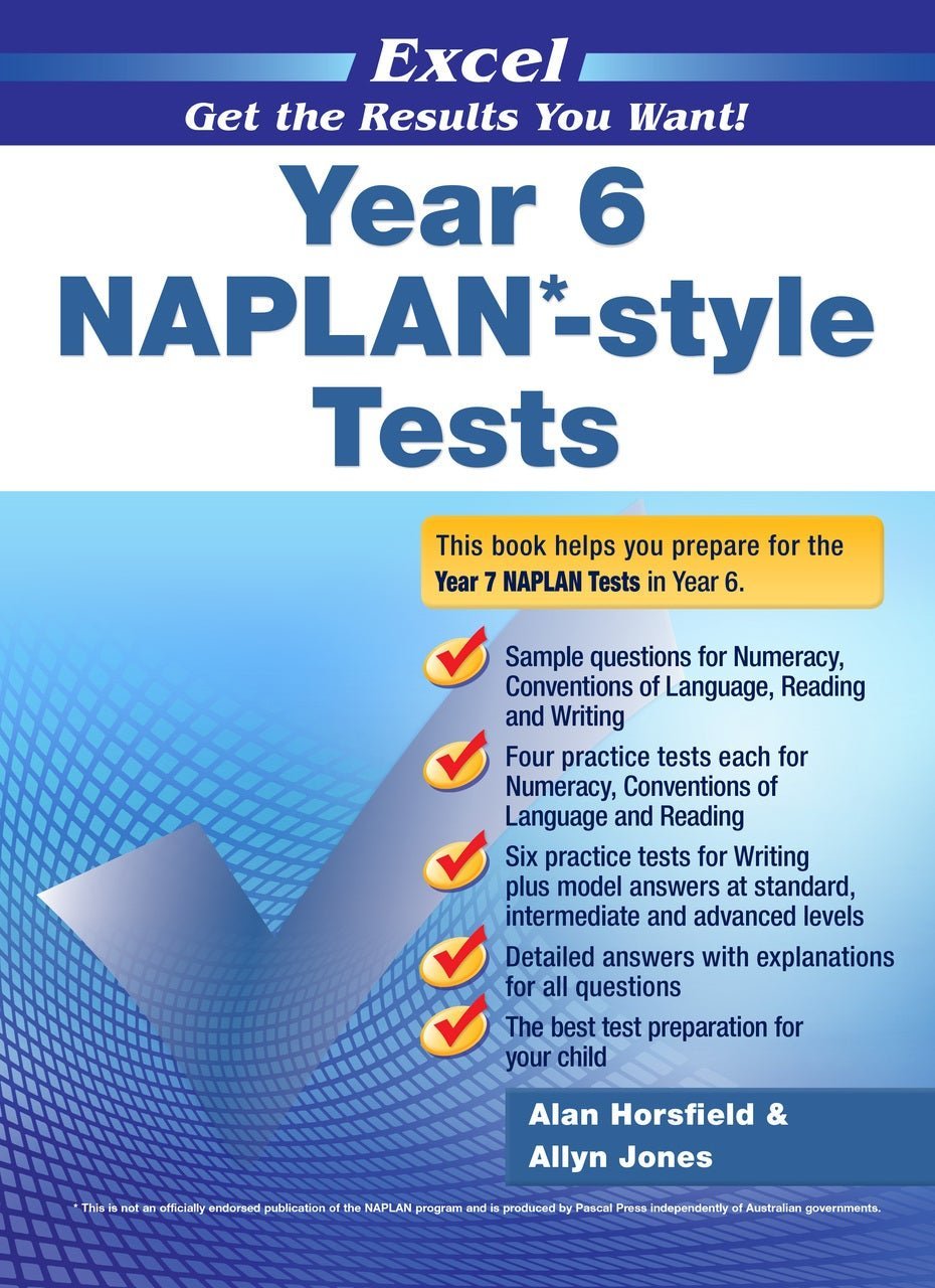 Excel - Year 6 NAPLAN* - style Tests - The Leafwhite Group
