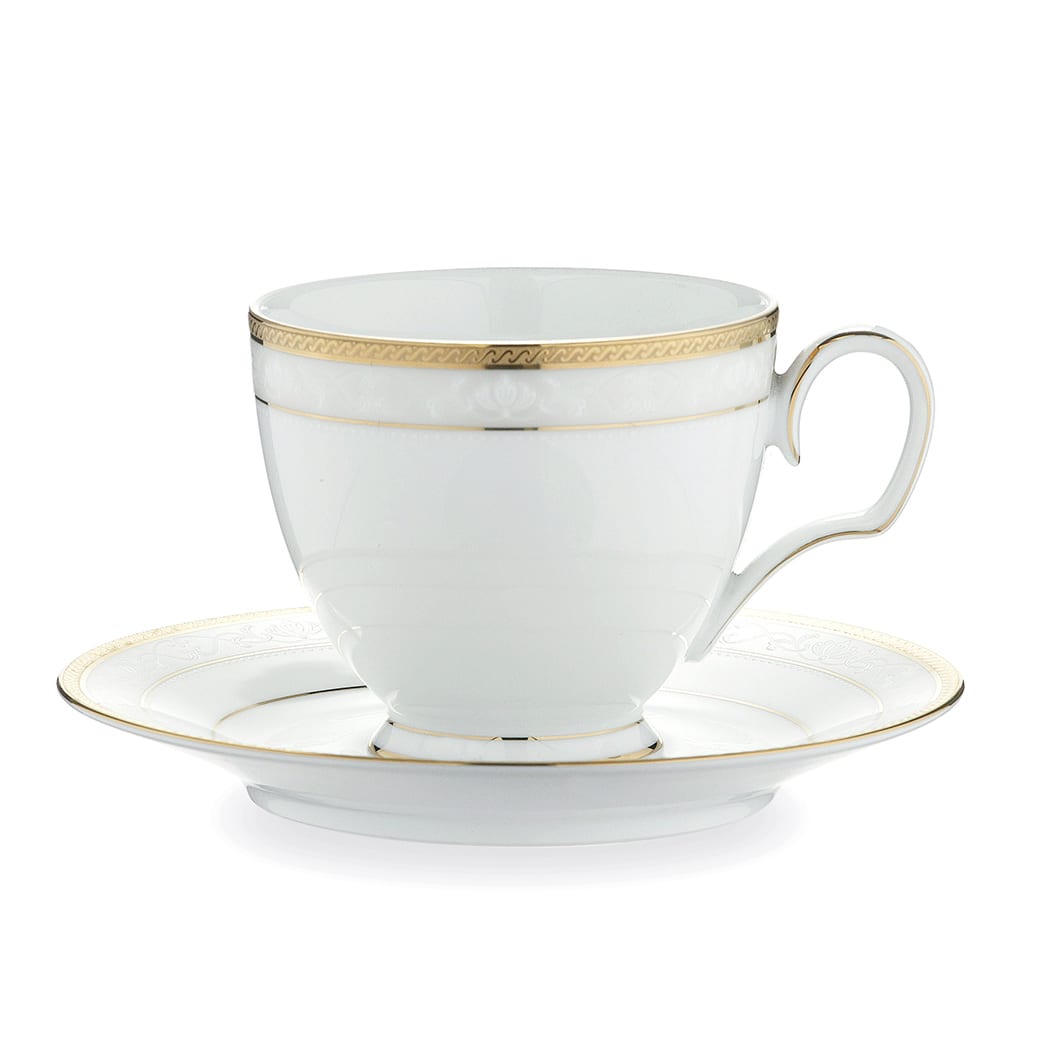 Hampshire Gold Cup & Saucer Set - The Leafwhite Group