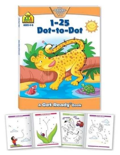 School Zone 1 - 25 Dot - to - Dot Get Ready Book - The Leafwhite Group