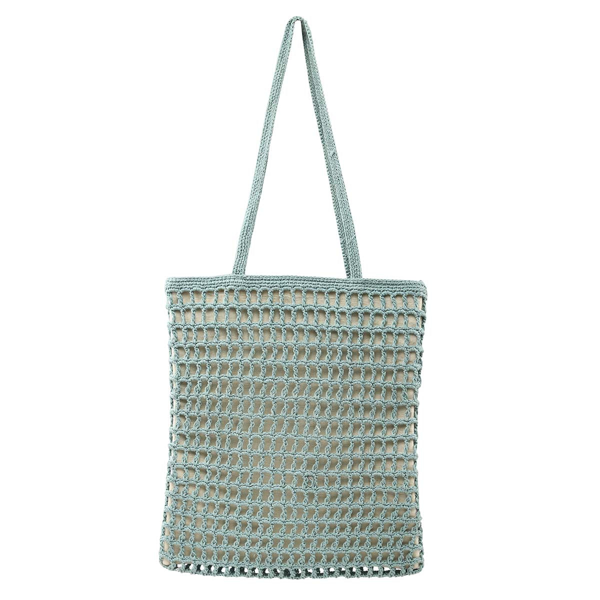 Green Cotton Crochet Tote Bag – Limited Edition