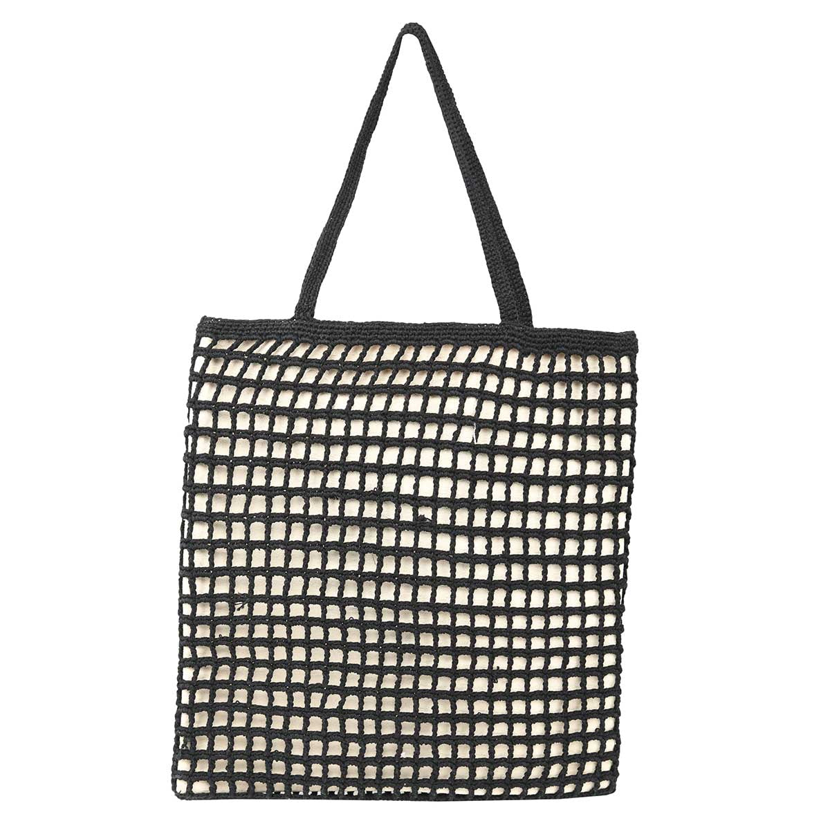 Black Cotton Crochet Tote Bag – Limited Edition