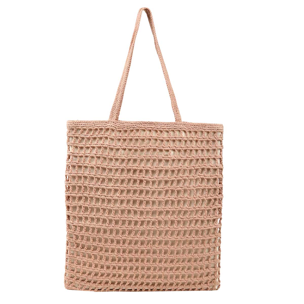 Peach Cotton Crochet Tote Bag – Limited Edition