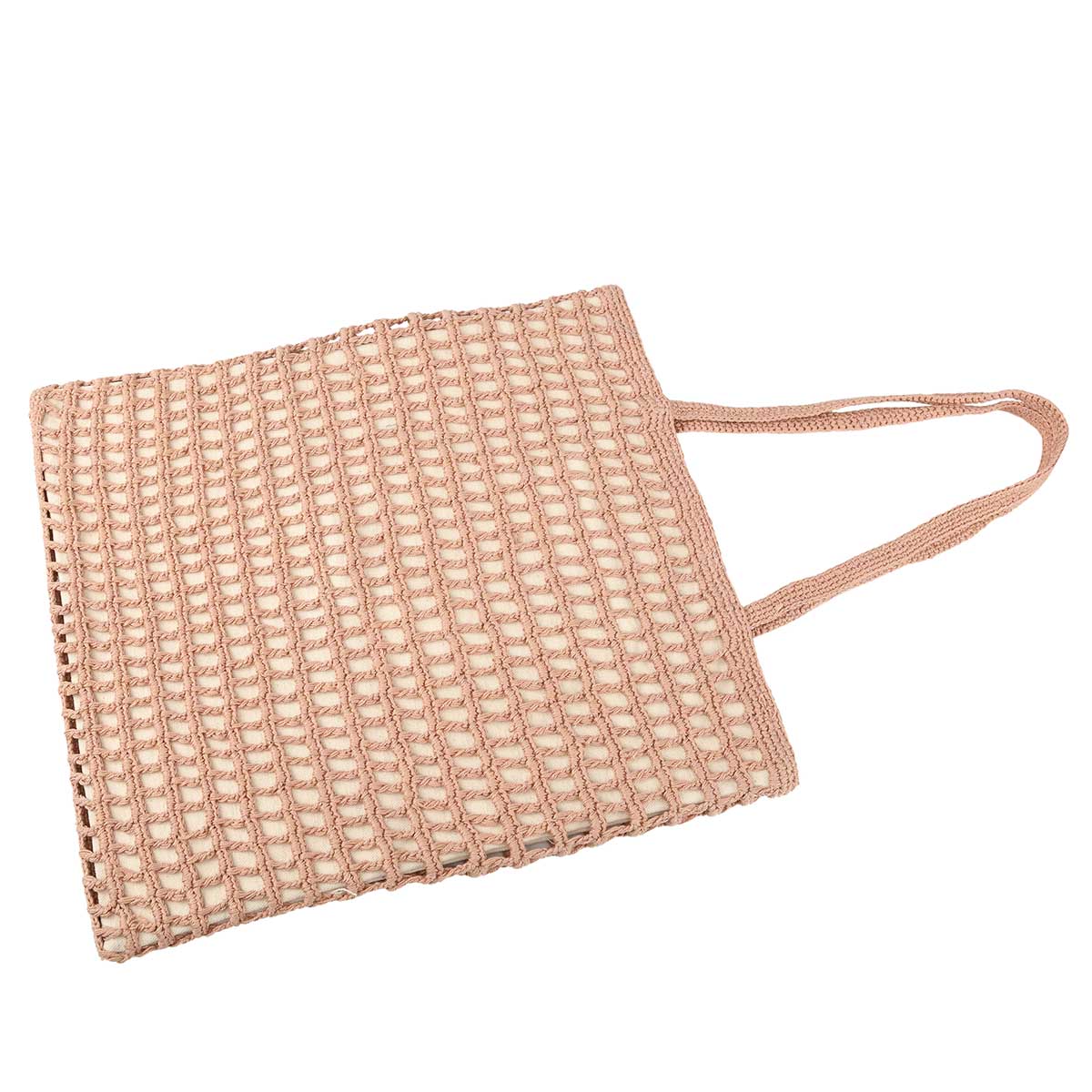 Peach Cotton Crochet Tote Bag – Limited Edition