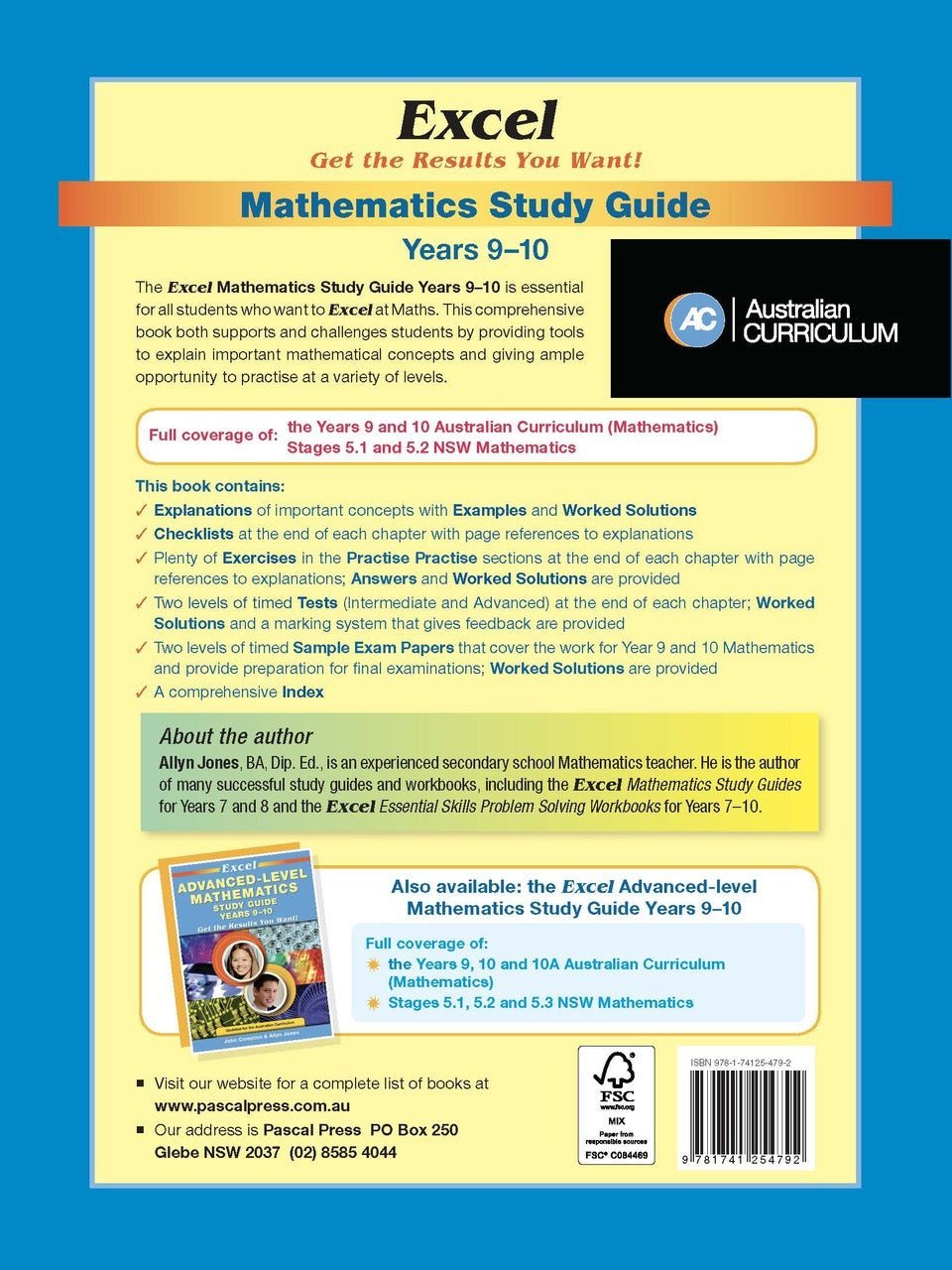 Excel Study Guide - Mathematics Years 9 - 10 - The Leafwhite Group