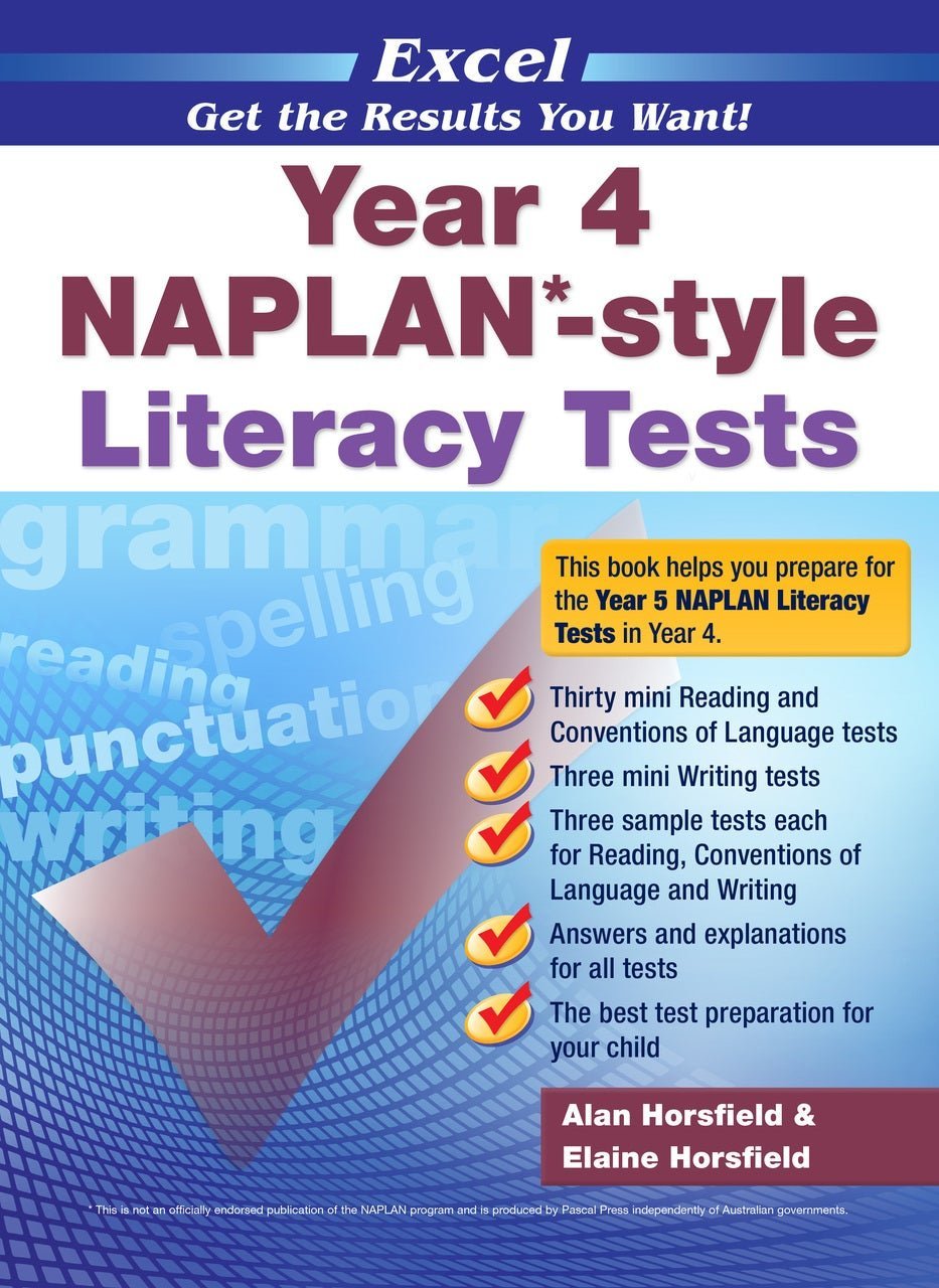 Excel - Year 4 NAPLAN* - style Literacy Tests - The Leafwhite Group