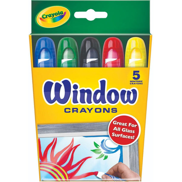 Crayola 5 Washable Window Crayons - The Leafwhite Group