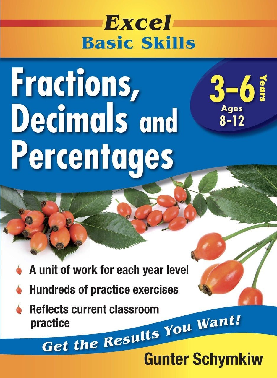 Excel Basic Skills - Fractions, Decimals and Percentages Years 3 - 6 - The Leafwhite Group