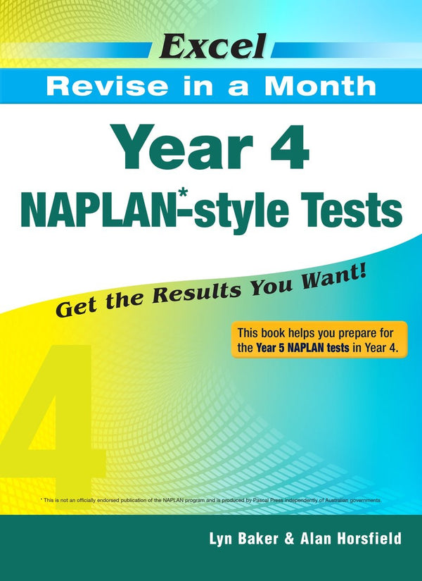 Excel Revise in a Month - Year 4 NAPLAN*-style Tests - The Leafwhite Group