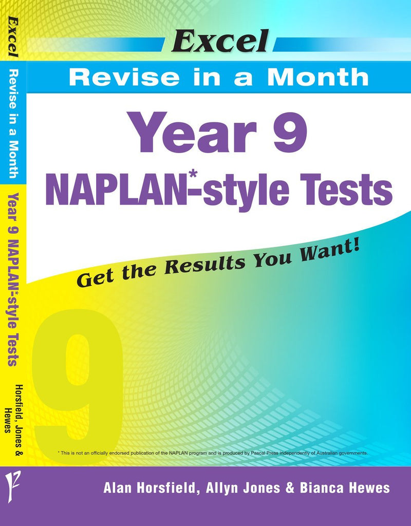 Excel Revise in a Month - Year 9 NAPLAN*-style Tests - The Leafwhite Group