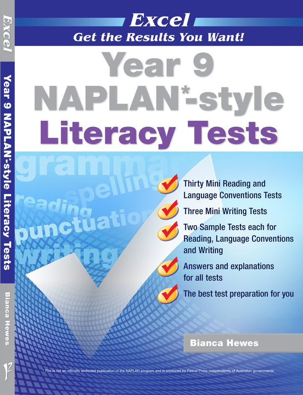 Excel - Year 9 NAPLAN*-style Literacy Tests - The Leafwhite Group