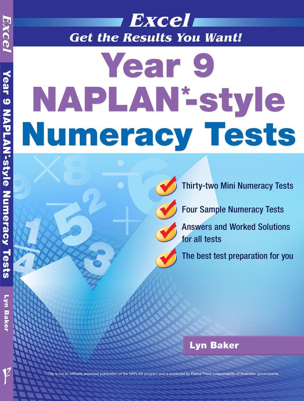 Excel - Year 9 NAPLAN*-style Numeracy Tests - The Leafwhite Group