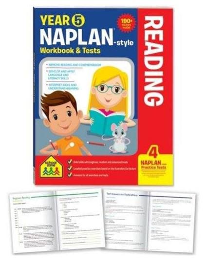 NAPLAN*-style Year 5 Reading Workbook and Tests (new cover) - The Leafwhite Group