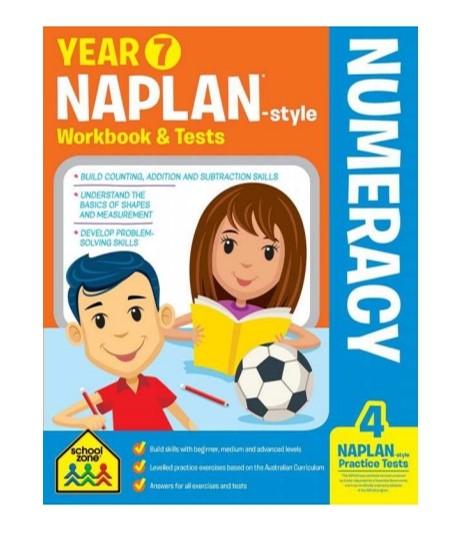 NAPLAN*-style Year 7 Numeracy Workbook and Tests (new cover) - The Leafwhite Group