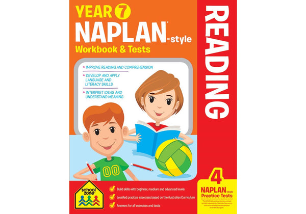 NAPLAN*-style Year 7 Reading Workbook and Tests (new cover) - The Leafwhite Group
