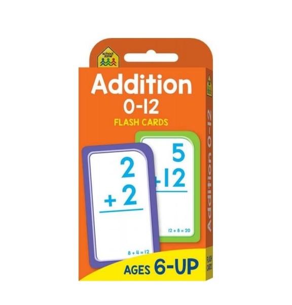 School Zone: Addition 0–12 Flash Cards - The Leafwhite Group