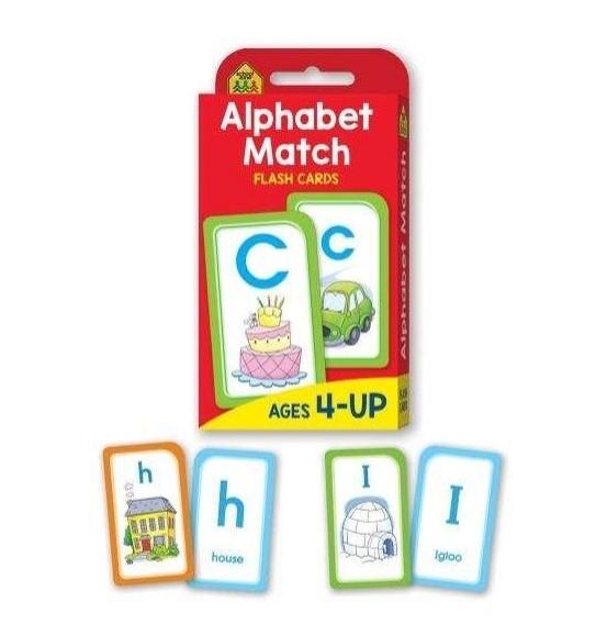 School Zone: Alphabet Match Flash Cards - The Leafwhite Group
