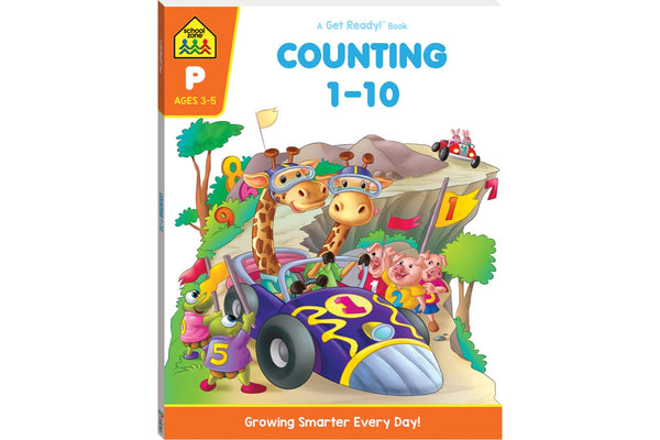 School Zone Counting 1-10 Get Ready Book - The Leafwhite Group