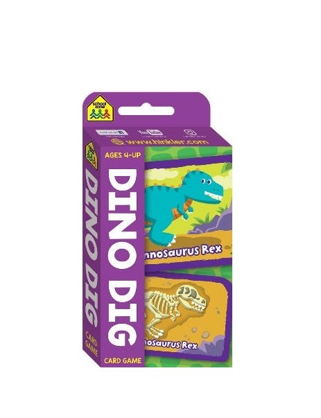 School Zone Dino Dig Flash Card Game - The Leafwhite Group
