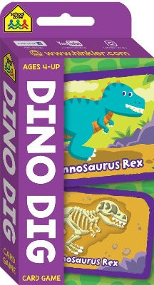 School Zone Dino Dig Flash Card Game - The Leafwhite Group