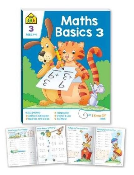 School Zone Maths Basics 3 I Know It Book (2019 Ed) - The Leafwhite Group
