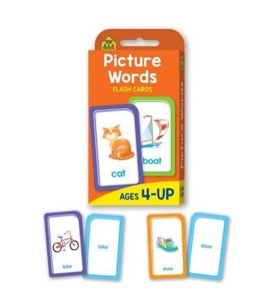 School Zone: Picture Words Flash Cards - The Leafwhite Group
